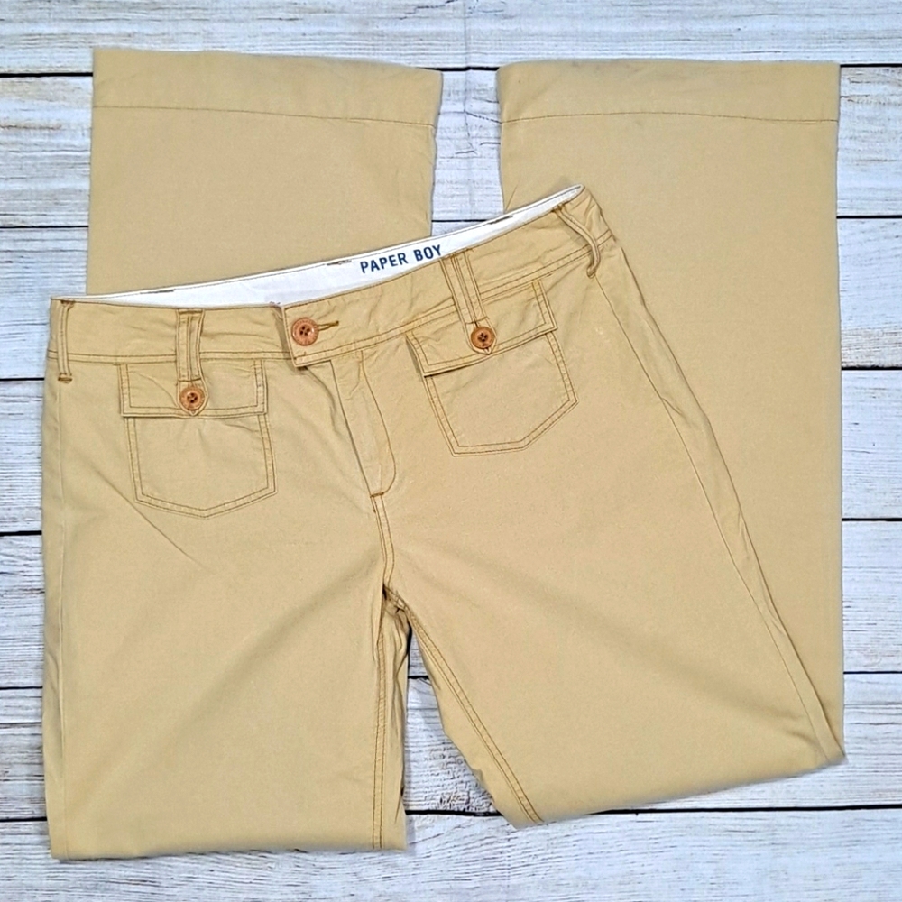 Anthropologie Paper Boy Yellow Twill Pants